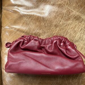 Elegant Burgundy Clutch Bag